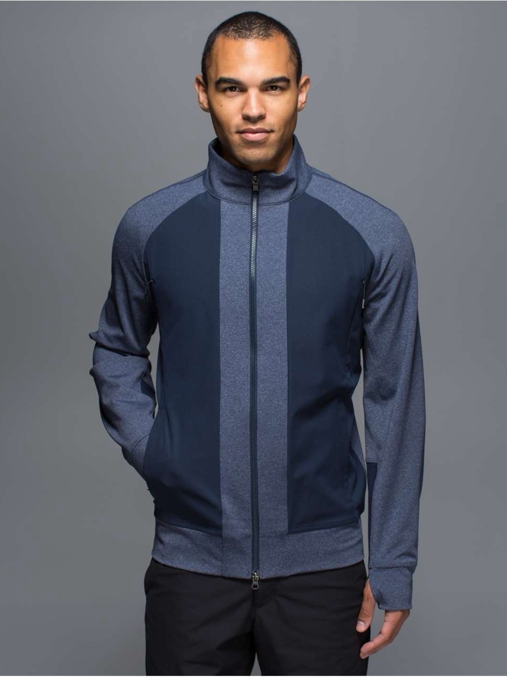Men’s Lululemon Tactic Jacket Heathered Inkwell / Inkwell  M